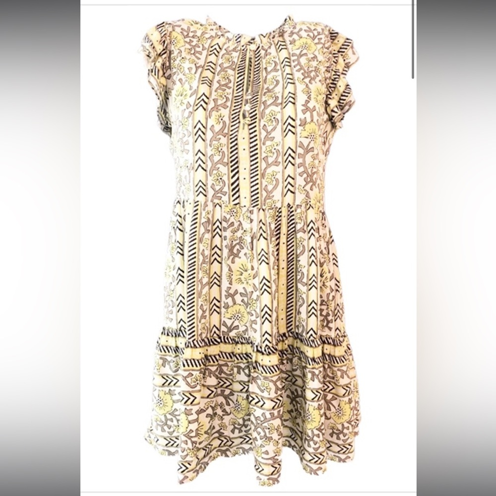 Boho Chic Patterned Mini Dress
